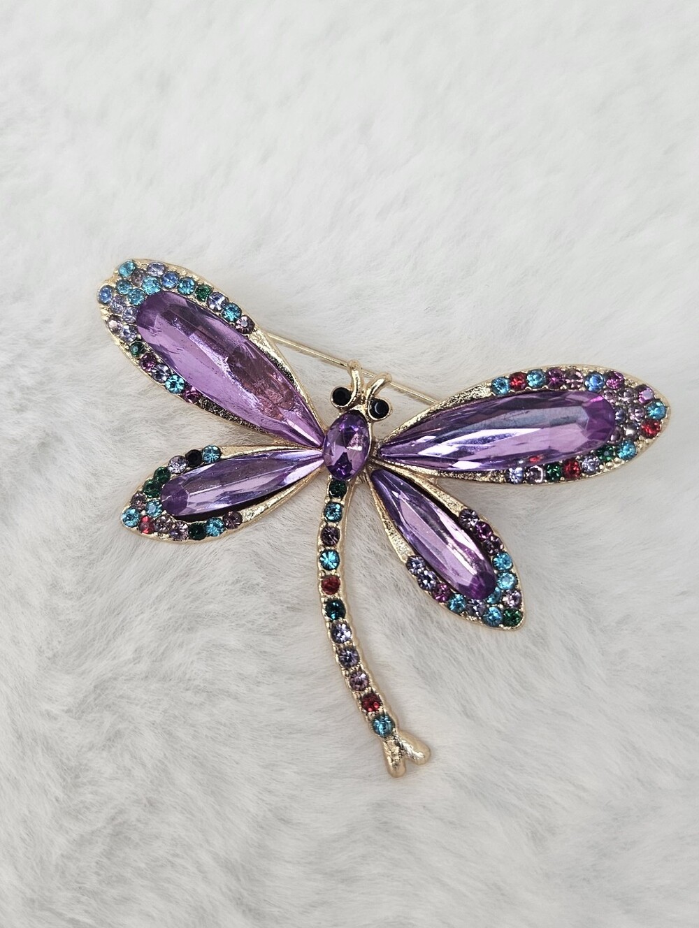 NWT Purple Dragonfly Brooch